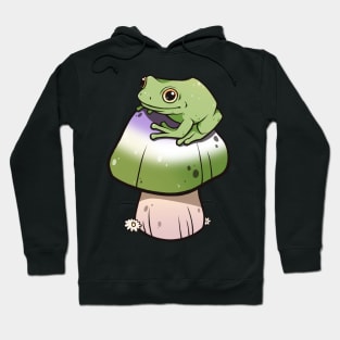 Genderqueer Pride Mushroom Frog Hoodie